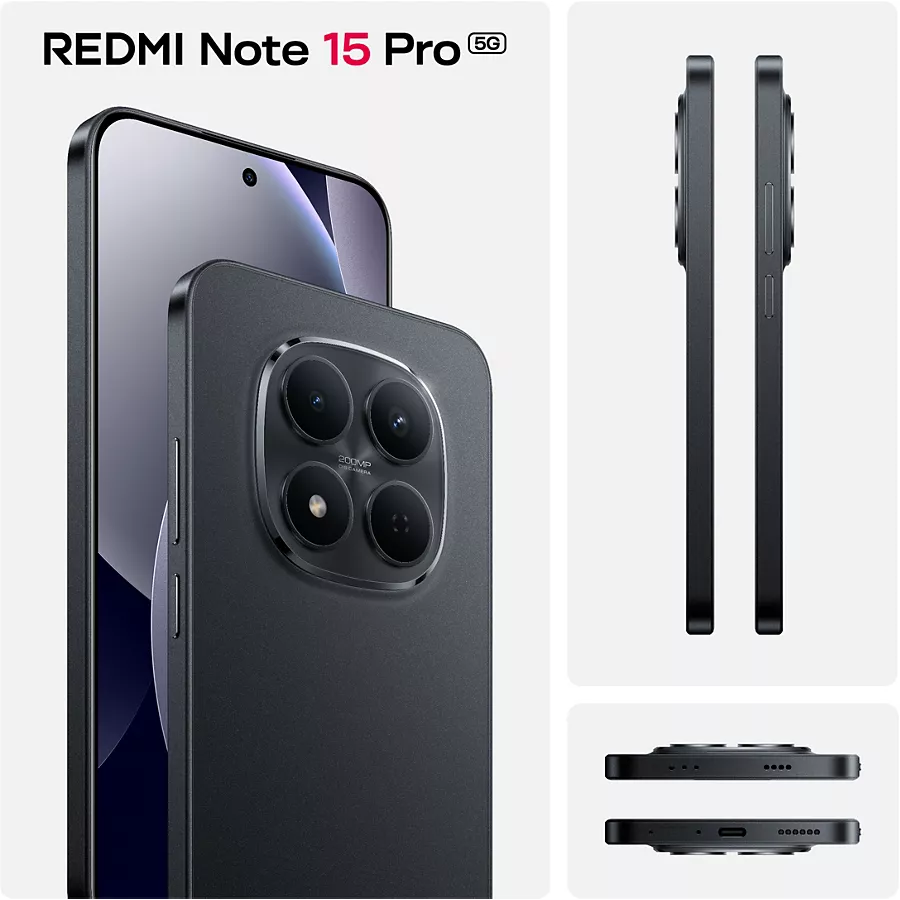 Smartphone XIAOMI Redmi Note 15 Pro Noir 256Go 5G