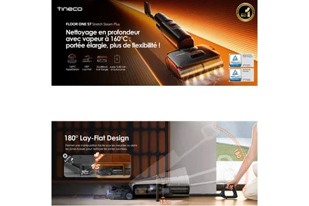 Aspirateur laveur Tineco Floor One S7 Stretch steam plus