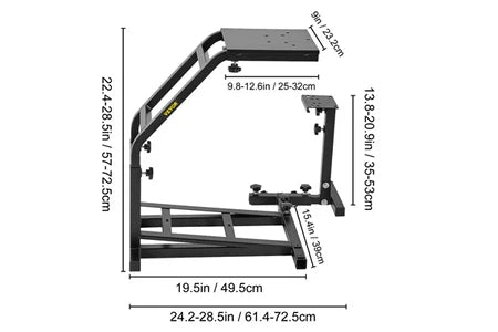 Autre accessoire gaming Vevor Support de Volant de Course Pour Logitech G29/G27/G25, Thrustmaster et Fanatec